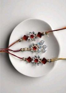 Elegant Bhaiya Bhabhi Rakhi Set