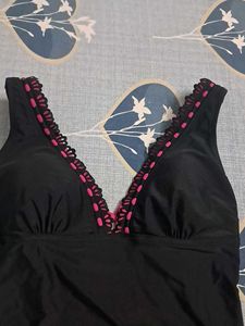 Stylish Black One-Piece Swimsuit