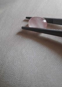 Natural Rose Quartz Ring Stone