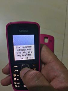 Nokia Pink Mobile Phone with Back Cover