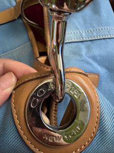 VINTAGE COACH Stylish Blue Hobo Bag