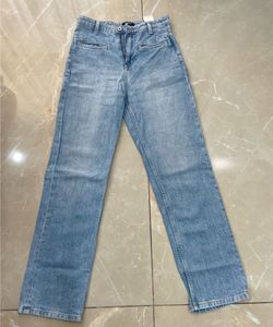 Light Wash Straight Leg Jeans