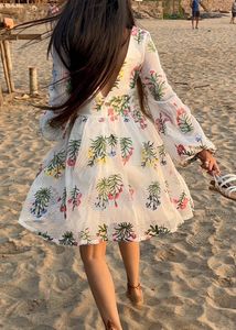 White Embroidered Dress