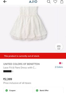 Girls White Lace Dress