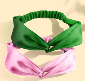 Twisted Headbands (Green & Pink)