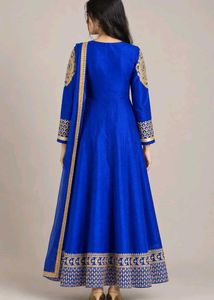 Royal Blue Anarkali Kurta Set