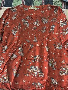 Boho Floral Smocked Kurta Top