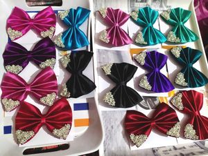 Pearl Satin Bow Hair Clip
