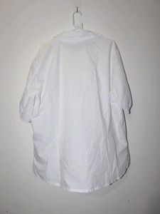 Oversized White Button-Up Shirt