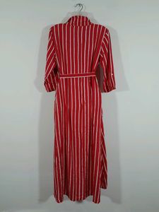 Red Striped Dress Women's