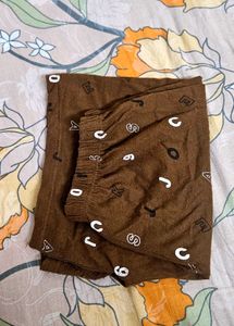 Stylish Printed Brown Shorts