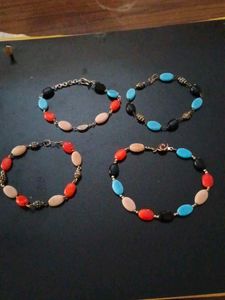 Colorful Beaded Bracelets Set