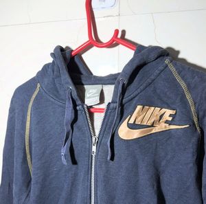 Nike Navy Zip-Up Hoodie