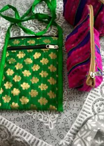 Embroidered Pouches Set