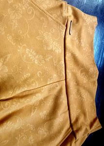 Mustard Yellow Patterned Pants