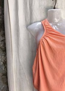Chic One-Shoulder Ruched Top