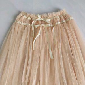 Elegant Tulle Skirt with Ribbon Tie 🎀🎐