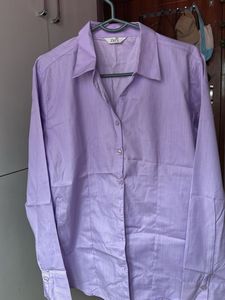 Lilac Button-Up Shirt