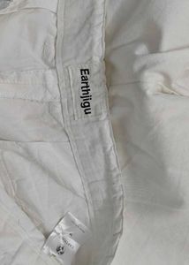 White Wide Leg Cropped Pants