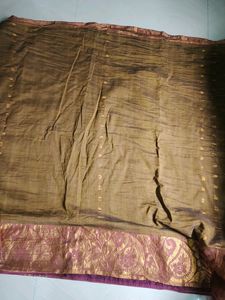 Cotton Blend  Pattu Saree