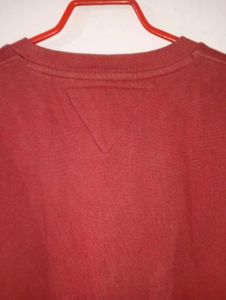 Red Graphic Print Sweater