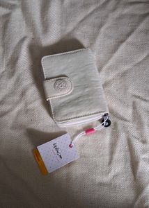 Kipling Wallet - Cream and zara genuine leather  c