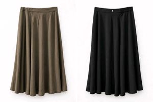 Maxi skirt ankle length REVERSIBLE