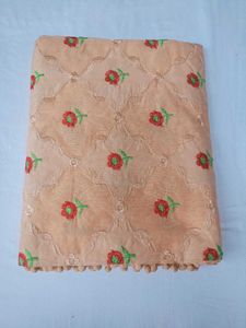 Elegant Peach Embroidered Dupatta