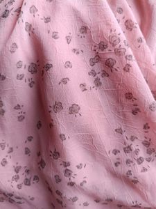 Pink Floral Ruffle Sleeve Top