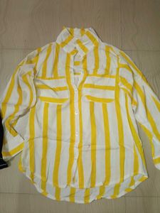 Striped Men's Shirts - Yellow &amp; Navy