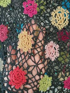 Vintage Crochet Poncho / Cape