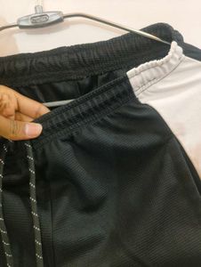 Men's Black &amp; White Track Pants