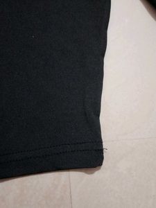 Chic Black Long Sleeve Cropped Turtleneck Top