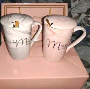 Mr &amp; Mrs Mug Set with Spoons