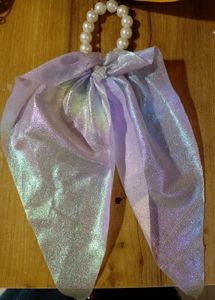 Korean Bow Stylish Pearl Scrunchie