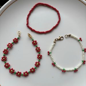 Set of 3 Beaded Bracelets