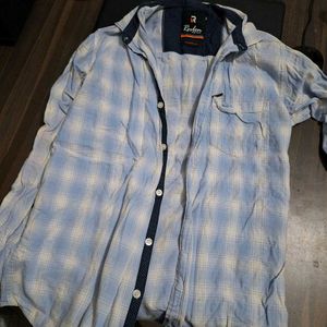 Men's Cotton Blue Shirt – 38" Chest Size