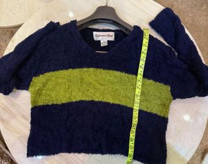 Striped Fuzzy Knit Sweater