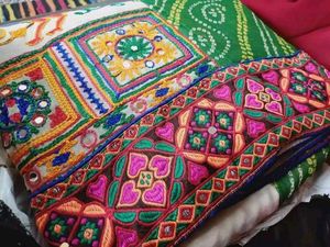 Colorful Embroidered Saree