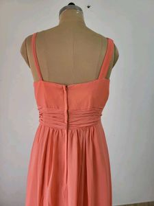 Elegant Coral Gown