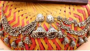 Simple Yet Striking Oxidized Stud Jhumkas...