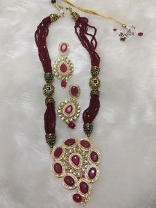 Ruby Necklace Set