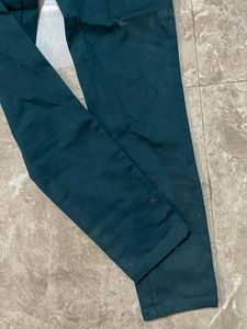 Teal Green Slim Fit Trousers