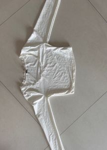 Chic White Lace Trim Crop Top