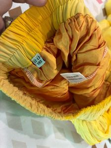Yellow choli combo mummy daughter