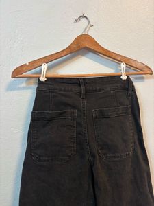 H&amp;M Black Wide Leg Jeans