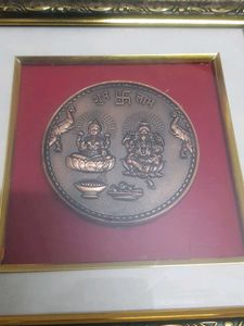 Laxmi Ganesh Frame Wall Decoration Piece