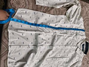 Patterned Casual Full sleeves Shirt in L 40 size