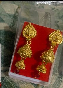 combo Elegant Gold Plated Drop Earrings