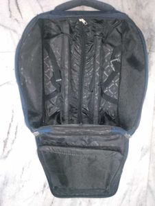 Saccus Navy Blue Travel Trolley Bag